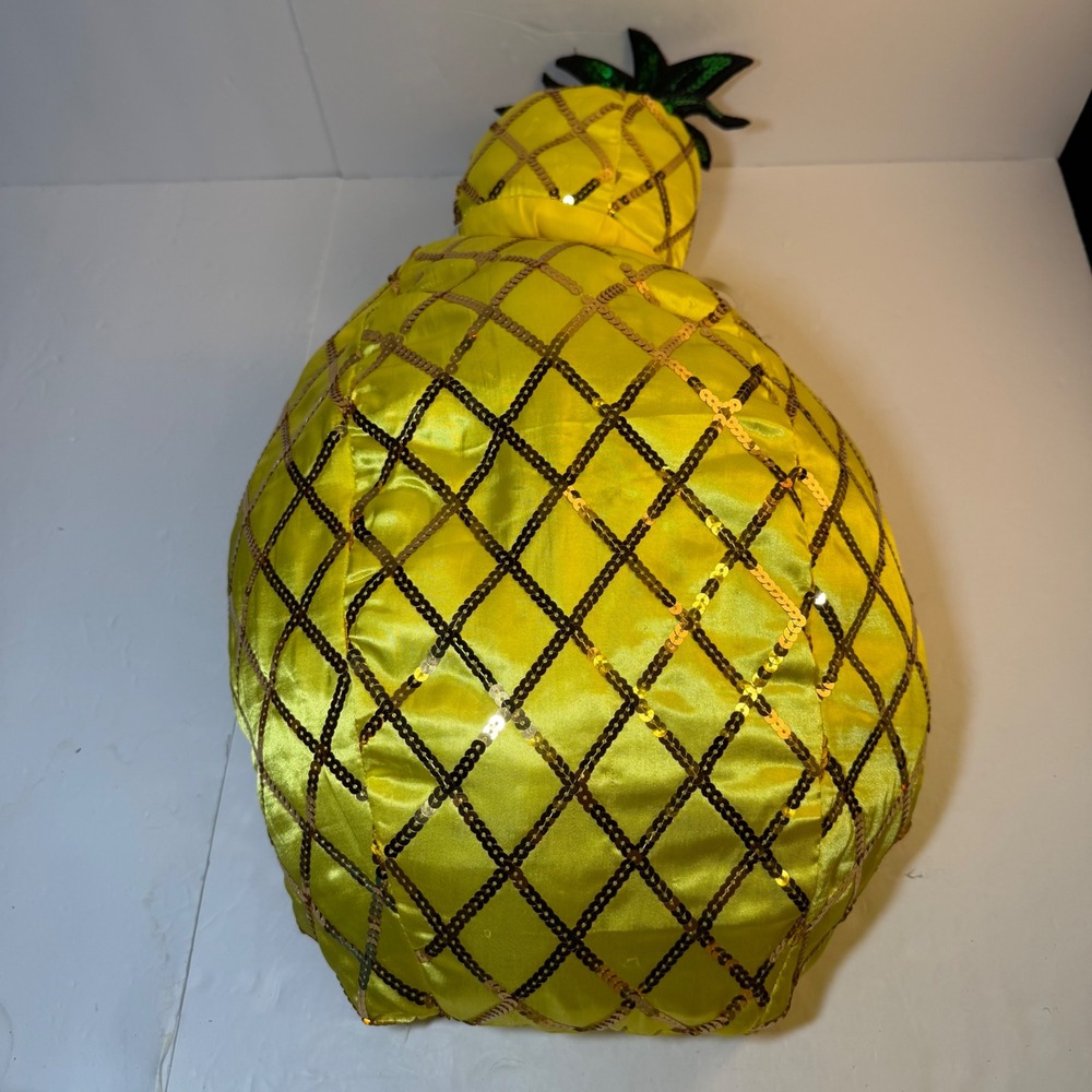 Rubie's Pineapple Pet Dog Costume Yellow Sequin Two Piece Set Large